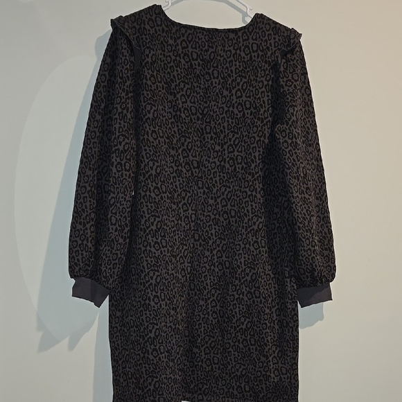 Nine West Black Long Sleeve V-Neck Dress - Picture 3 of 5